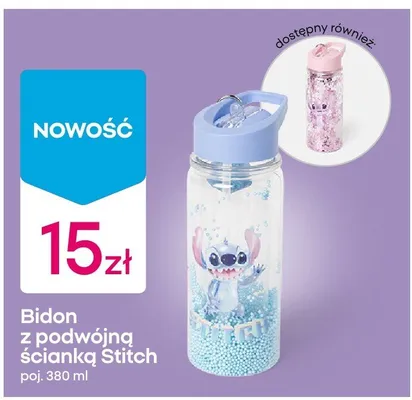 Bidon z podwójną ścianką Stitch promocja w Pepco