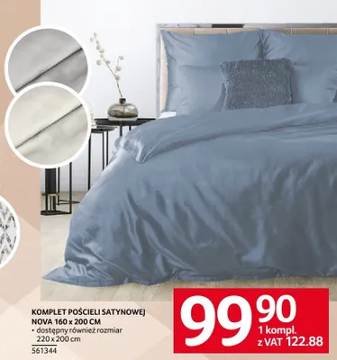 Komplet pościeli satynowej Nova 160x200 cm Eurofirany promocja w Selgros