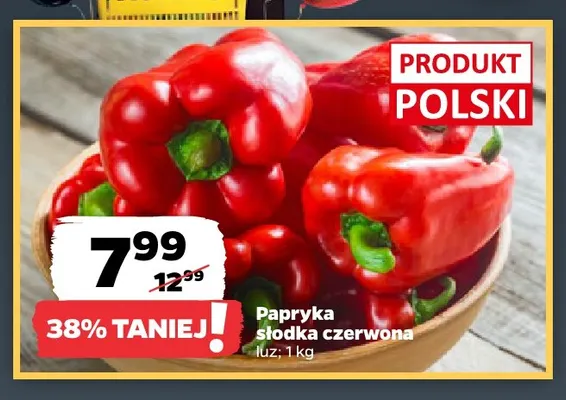Papryka słodka czerwona promocja w Netto