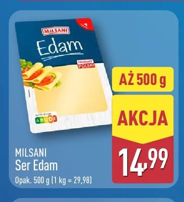 Ser edam Milsani promocja w Aldi