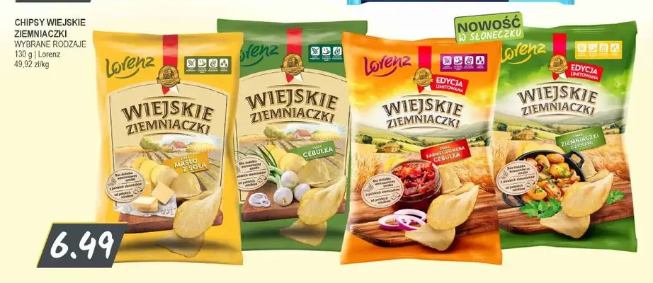 Chipsy Wiejskie Ziemniaczki ziemniaczki z ziołami promocja w Słoneczko