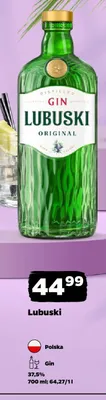 Gin Lubuski Original promocja w Netto