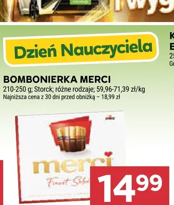 Bombonierka Merci promocja w Stokrotka