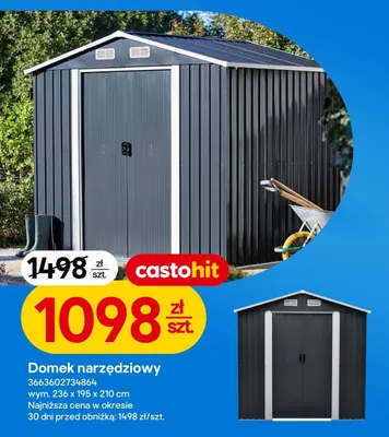 Domek narzędziowy promocja w Castorama