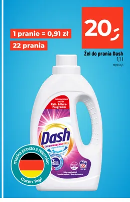 Żel do prania Dash promocja w Dealz