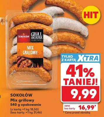 Mix grillowy Sokołów Grill House promocja w Kaufland