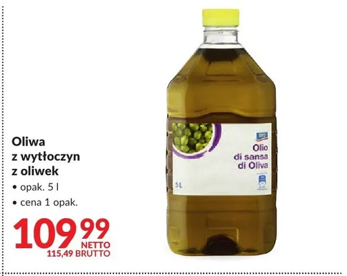 Oliwa z wytłoczyn z oliwek promocja w Makro