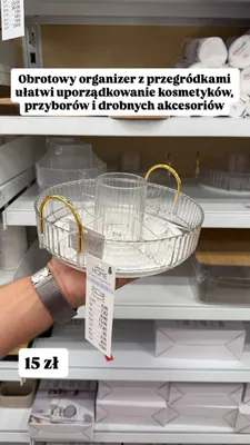 Obrotowy organizer z przegródkami Pepco Home promocja w Pepco