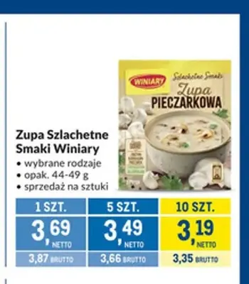 Zupa Szlachetne Smaki Winiary promocja w Makro