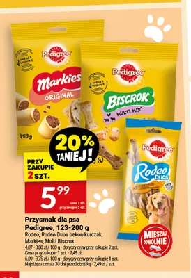 Przysmak dla psa Pedigree Rodeo promocja w Twój Market