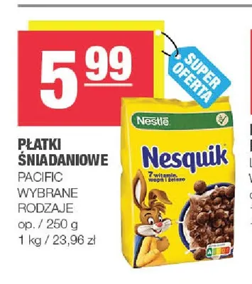 Płatki śniadaniowe Nesquik Nestlé promocja w SPAR