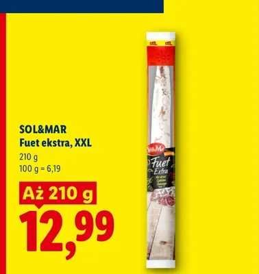 Fuet ekstra Sol&Mar XXL promocja w Lidl