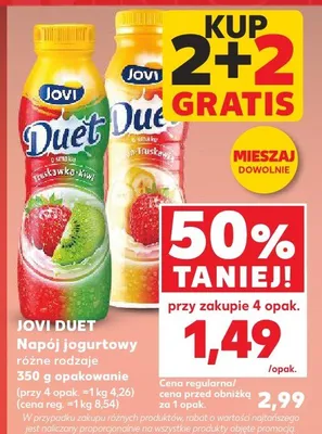 Napój jogurtowy Duet różne rodzaje promocja w Kaufland