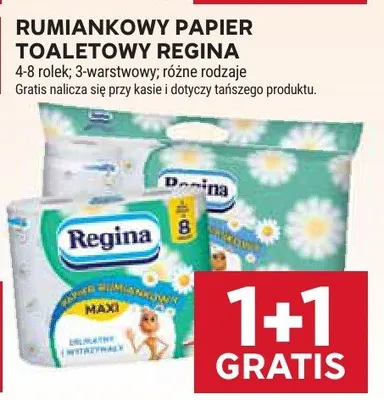 Papier toaletowy rumiankowy Regina promocja w Stokrotka