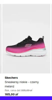 Sneakersy niskie Skechers czarny melanż promocja w Lounge by Zalando
