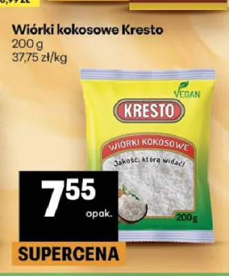 Wiórki kokosowe Kresto promocja w Delikatesy Centrum