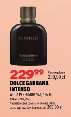Woda perfumowana Dolce Gabbana Intenso promocja w Drogerie Natura