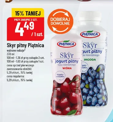 Skyr pitny promocja w POLOmarket