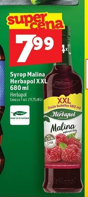 Syrop Malina Herbapol XXL promocja w TOPAZ