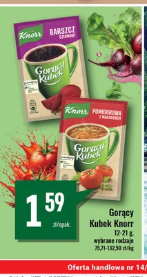 Zupa instant Gorący Kubek Knorr Barszcz Czerwony promocja w Delikatesy Sezam