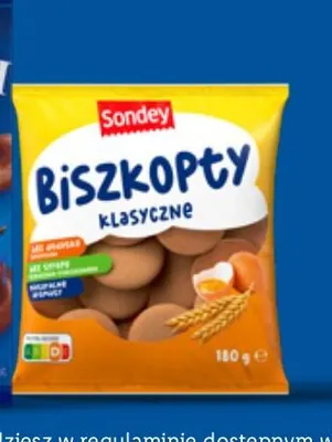 Biszkopty klasyczne Sondey promocja w Lidl