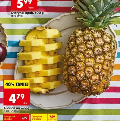 Ananas na wagę promocja w Biedronka