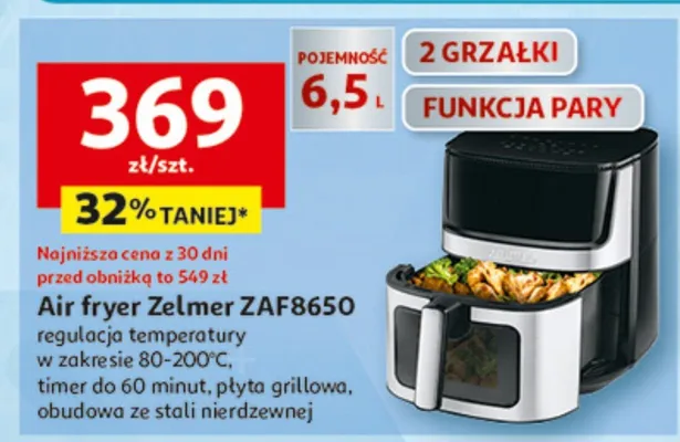 Air fryer Zelmer ZAF8650 promocja w Auchan