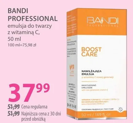 Emulsja do twarzy z witaminą C Boost Care promocja w Hebe