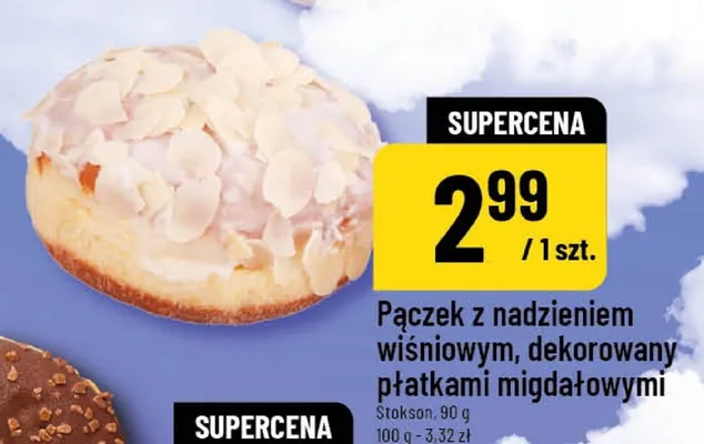 Pączek z nadzieniem promocja w POLOmarket