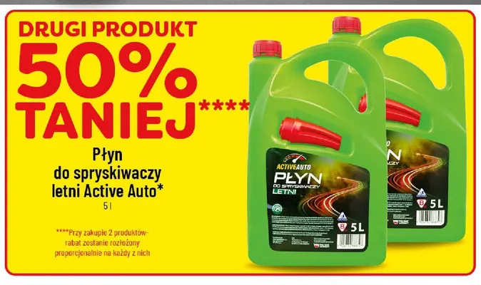 Płyn do spryskiwaczy letni Active Auto promocja w POLOmarket