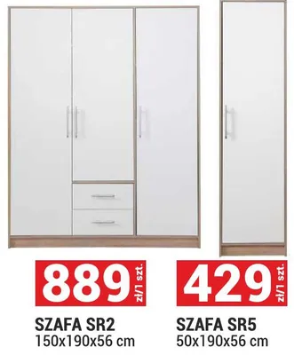 Szafa SR2 150x190x56 cm promocja w Merkury Market
