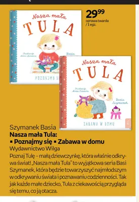 Książka Nasza mała Tula Poznajmy się Szymanek Basia promocja w Empik