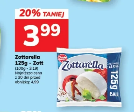 Ser mozzarella Zottarella Zott promocja w Hitpol