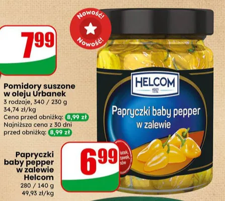 Papryczki baby pepper w zalewie Helcom promocja w Dino