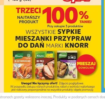 Przyprawa do złotego kurczaka Knorr promocja w Kaufland