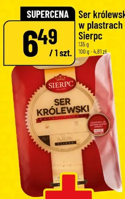 Ser królewski w plastrach Sierpc promocja w POLOmarket