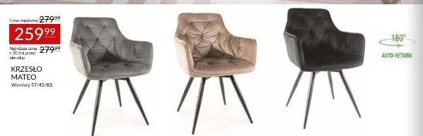 Krzesło Mateo promocja w Abra Meble