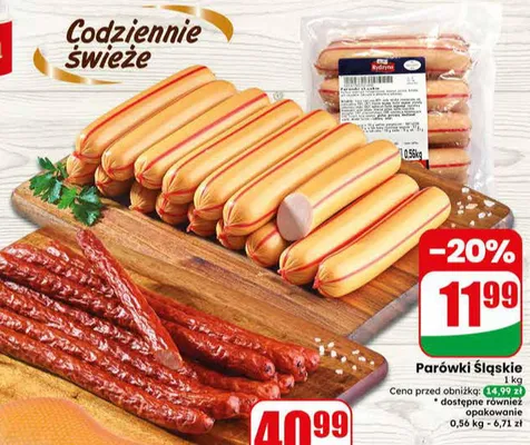 Parówki Śląskie Rydzyna promocja w Dino