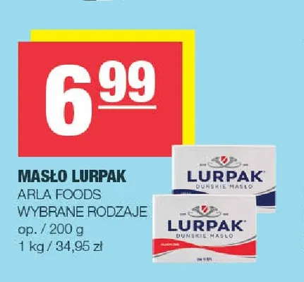 Masło Lurpak promocja w SPAR