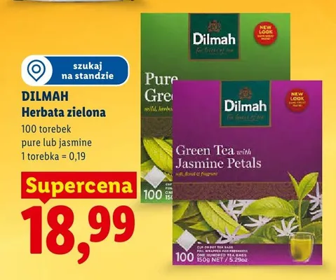 Herbata zielona Jasmine Petals promocja w Lidl