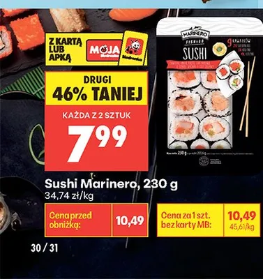 Sushi Marinero promocja w Biedronka