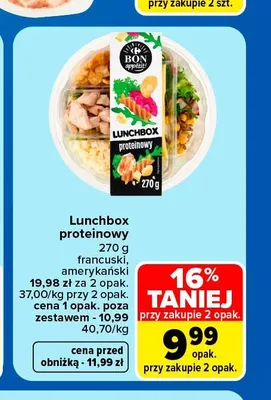 Lunchbox proteinowy francuski Bon Appétit! promocja w Carrefour Market