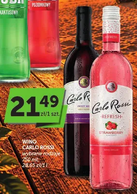 Wino Carlo Rossi Refresh Strawberry promocja w Euro Sklep