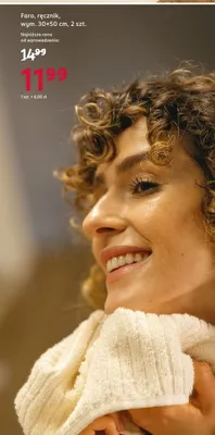 Ręcznik 30 x 50 cm, 2-pak promocja w Rossmann