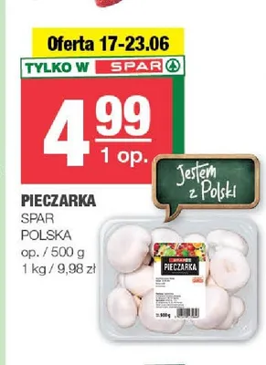 Pieczarka SPAR promocja w SPAR