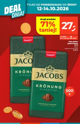 Kawa mielona Jacobs Krönung promocja w Dealz