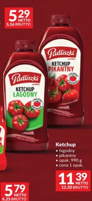 Ketchup Pudliszki łagodny pikantny promocja w Makro