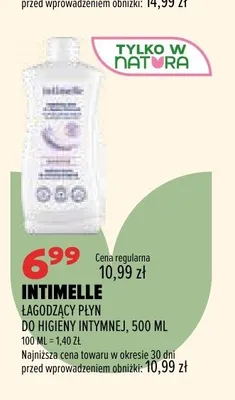 Łagodzący płyn do higieny intymnej Intimelle promocja w Drogerie Natura