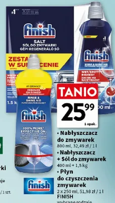 Płyn do czyszczenia zmywarek Finish 2-pak promocja w Intermarche