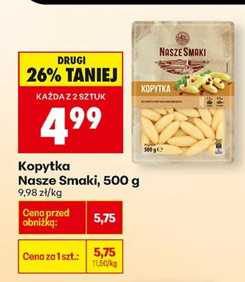 Kopytka promocja w Biedronka